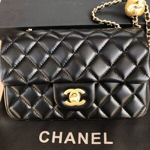 Chanel Black Quilted Leather Bag